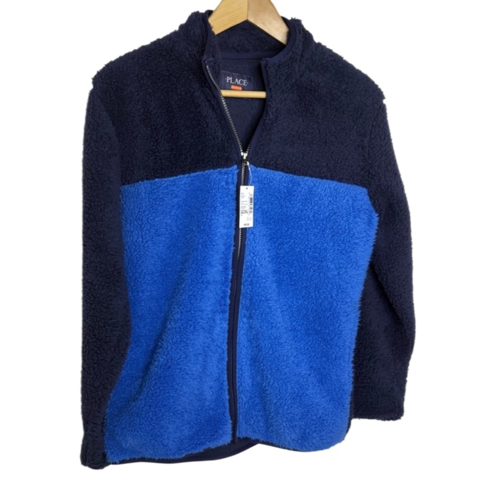 THE CHILDREN'S PLACE BOYS SHERPA ZIP UP JACKET SIZE: XXL (16) NWT